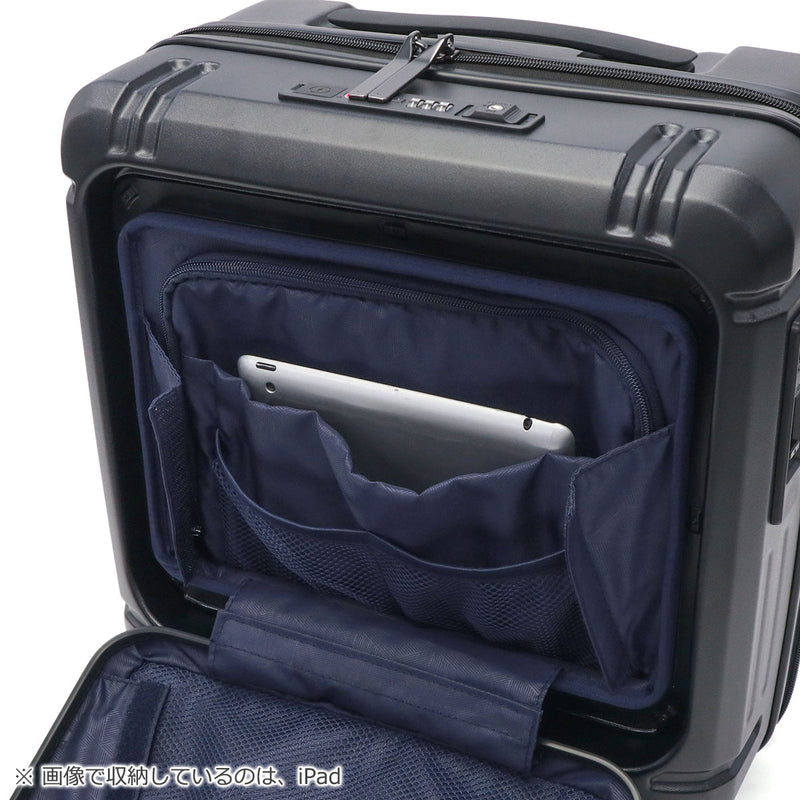 [1 year warranty for genuine product] BERMAS suitcase carry-on front open BERMAS lightweight stopper carry case 3-4 nights TSA lock USB port INTER CITY2 PRO One-touch front open 32L 39cm 60565