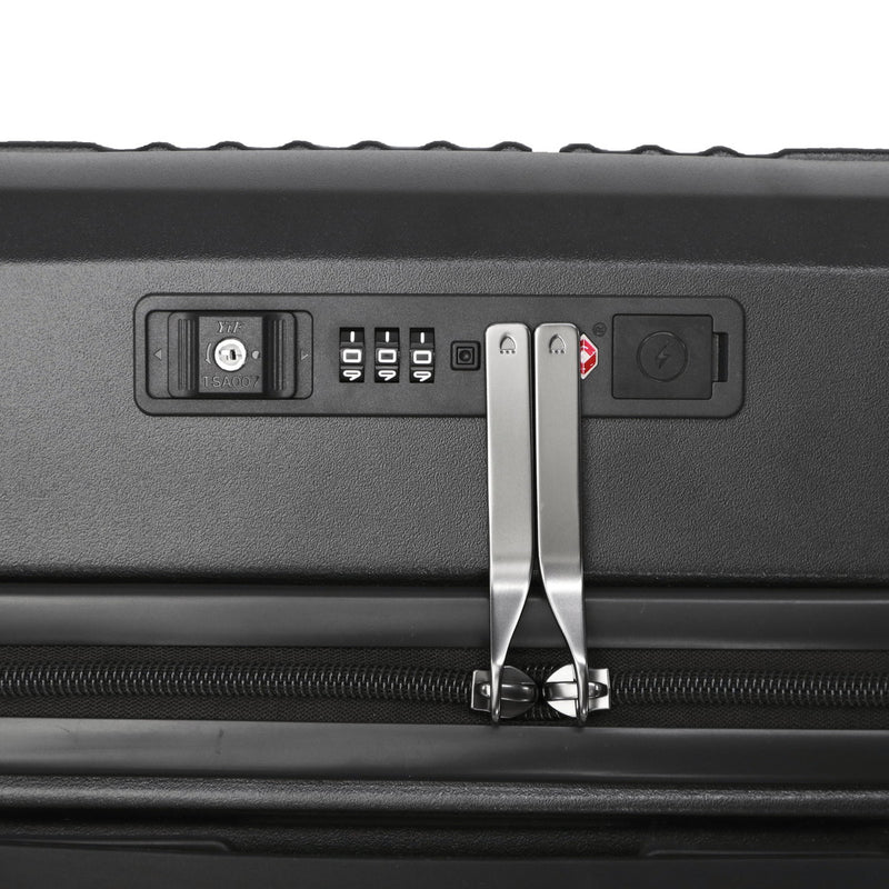 [1 year warranty for genuine product] BERMAS suitcase carry-on front open BERMAS lightweight stopper carry case 3-4 nights TSA lock USB port INTER CITY2 PRO One-touch front open 32L 39cm 60565