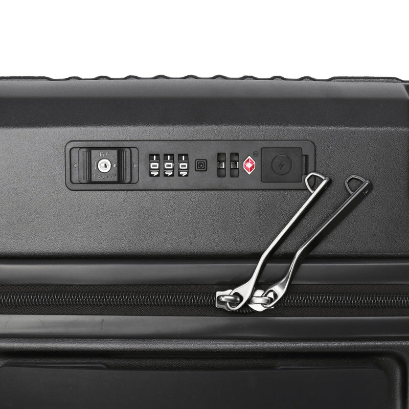 [1 year warranty for genuine product] BERMAS suitcase carry-on front open BERMAS lightweight stopper carry case 3-4 nights TSA lock USB port INTER CITY2 PRO One-touch front open 32L 39cm 60565