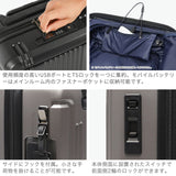 [1 year warranty for genuine product] BERMAS suitcase carry-on front open BERMAS lightweight stopper carry case 3-4 nights TSA lock USB port INTER CITY2 PRO One-touch front open 36L 48cm 60566