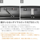 [1 year warranty for genuine product] BERMAS suitcase carry-on front open BERMAS lightweight stopper carry case 3-4 nights TSA lock USB port INTER CITY2 PRO One-touch front open 36L 48cm 60566