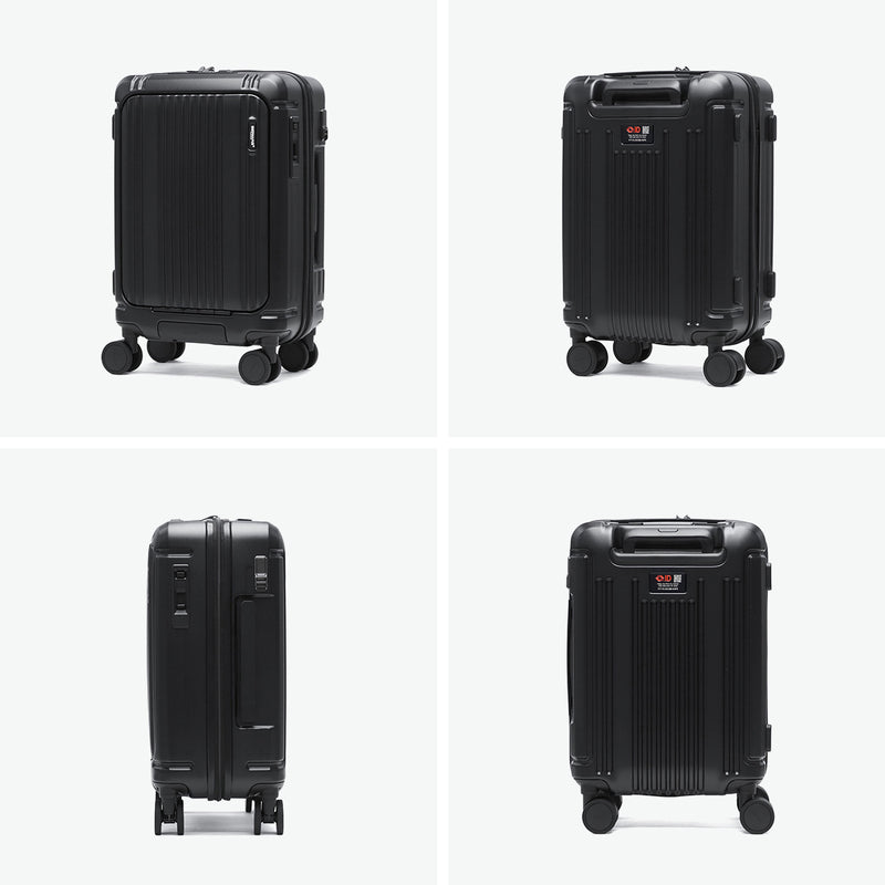 [1 year warranty for genuine product] BERMAS suitcase carry-on front open BERMAS lightweight stopper carry case 3-4 nights TSA lock USB port INTER CITY2 PRO One-touch front open 36L 48cm 60566