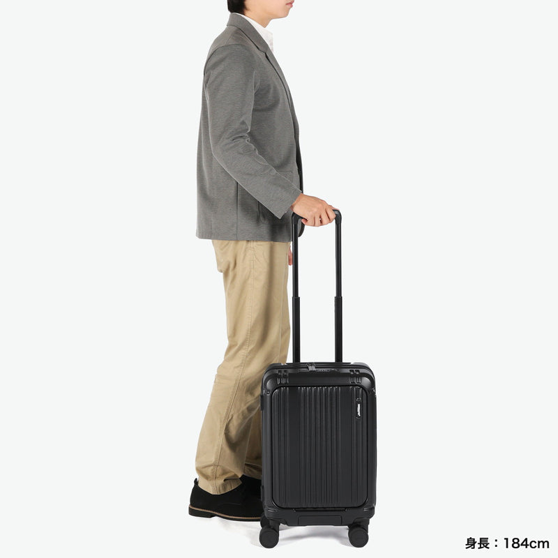 [1 year warranty for genuine product] BERMAS suitcase carry-on front open BERMAS lightweight stopper carry case 3-4 nights TSA lock USB port INTER CITY2 PRO One-touch front open 36L 48cm 60566