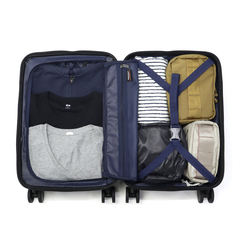 [1 year warranty for genuine product] BERMAS suitcase carry-on front open BERMAS lightweight stopper carry case 3-4 nights TSA lock USB port INTER CITY2 PRO One-touch front open 36L 48cm 60566