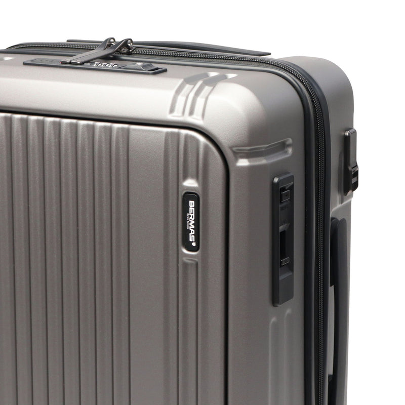 [1 year warranty for genuine product] BERMAS suitcase carry-on front open BERMAS lightweight stopper carry case 3-4 nights TSA lock USB port INTER CITY2 PRO One-touch front open 36L 48cm 60566