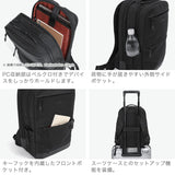 【正規品1年保証】 バーマス リュック メンズ レディース BERMAS ビジネスバッグ 通勤 おしゃれ 小さめ 撥水 ビジネス A4 ビジネスリュック 通勤リュック 2層 PC PC収納 コーデュラ BAUERIV 2層リュックM 60670