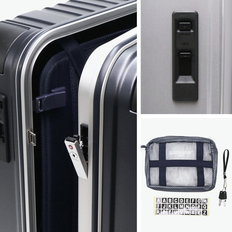 【正規品1年保証】 バーマス スーツケース Lサイズ BERMAS キャリー キャリーケース 大型 大容量 ビジネス 旅行 トラベル TSAロック ストッパー付き 静音 メンズ レディース 8～9泊 HERITAGEⅡ フレーム88L 60534
