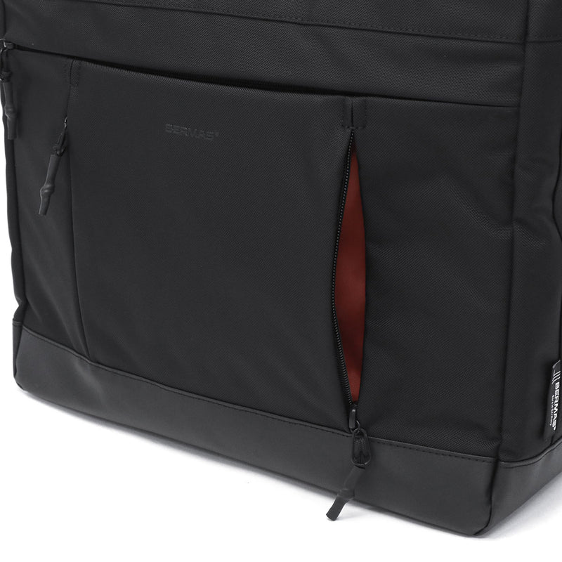 【正規品1年保証】 バーマス トートバッグ メンズ レディース ファスナー付き 大きめ A4 B4 BERMAS ビジネスバッグ 通勤 おしゃれ 撥水 ビジネス ブランド 横 自立 PC PC収納 BAUERIV 横型トート 60672