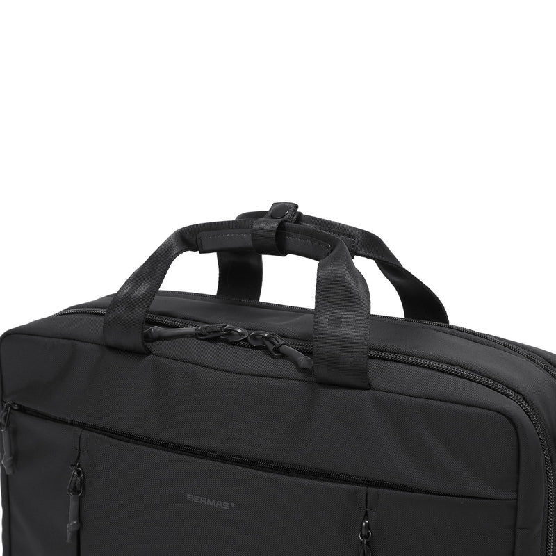 【正規品1年保証】 バーマス ビジネスバッグ メンズ レディース オーバーナイト BERMAS ブランド 大人 通勤 3WAY ブリーフケース 拡張機能 A4 B4 黒 ナイロン 撥水 PC 出張 BAUERIV 3WAYオーバーナイター 60674