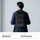 【正規品1年保証】 バーマス リュック メンズ レディース ビジネスリュック BERMAS ブランド 大人 ビジネス バックパック 軽量 軽い A4 B4 黒 ナイロン 撥水 PC収納 出張 トラベル BAUER BS デイパックM 60680