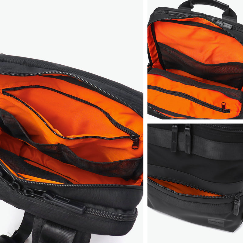 【正規品1年保証】 バーマス リュック メンズ レディース ビジネスリュック BERMAS ブランド 大人 ビジネス バックパック 軽量 軽い A4 B4 黒 ナイロン 撥水 PC収納 出張 トラベル BAUER BS デイパックM 60680