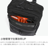 【正規品1年保証】 バーマス リュック メンズ レディース ビジネスリュック BERMAS ブランド 大人 ビジネス バックパック 軽量 軽い A4 B4 黒 ナイロン 撥水 PC収納 出張 トラベル BAUER BS デイパックL 60681