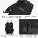 【正規品1年保証】 バーマス リュック メンズ レディース ビジネスリュック BERMAS ブランド 大人 ビジネス バックパック 軽量 軽い A4 B4 黒 ナイロン 撥水 PC収納 出張 トラベル BAUER BS デイパックL 60681