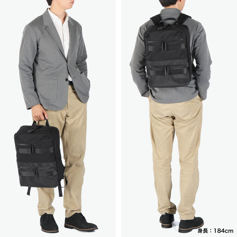 【正規品1年保証】 バーマス リュック メンズ レディース ビジネスリュック BERMAS ブランド 大人 ビジネス バックパック 軽量 軽い A4 B4 黒 ナイロン 撥水 PC収納 出張 トラベル BAUER BS デイパックL 60681