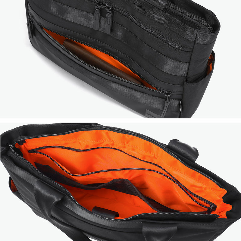 【正規品1年保証】 バーマス トートバッグ メンズ レディース ビジネストート BERMAS ブランド 大人 ビジネス トート バッグ 軽量 軽い A4 B4 黒 ナイロン 撥水 PC収納 出張 トラベル BAUER BS 横型トート 60682