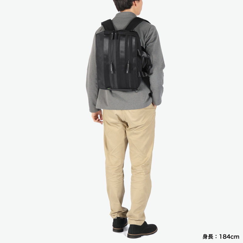 【正規品1年保証】 バーマス ビジネスバッグ メンズ レディース 3WAY ブリーフケース BERMAS ブランド 大人 通勤 バックパック 手持ち 肩掛け A4 B4 黒 ナイロン 撥水 PC 出張 BAUER BS 3WAYブリーフ40cm 60683