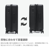 【正規品1年保証】 バーマス スーツケース フロントオープン BERMAS キャリーケース 拡張 エキスパンダブル 軽量 ストッパー 旅行 出張 TSAロック 5～7泊 PC収納 ファスナー 54L 62L INTER CITY BS 60556
