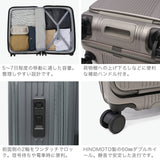【正規品1年保証】 バーマス スーツケース フロントオープン BERMAS キャリーケース 拡張 エキスパンダブル 軽量 ストッパー 旅行 出張 TSAロック 5～7泊 PC収納 ファスナー 54L 62L INTER CITY BS 60556