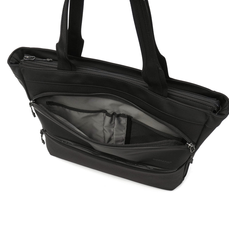 【正規品1年保証】 バーマス ビジネスバッグ メンズ レディース A4 B4 ファスナー付き BERMAS ビジネス 大きめ 軽量 軽い 通勤 ブランド ナイロン 横 ビジネストート 撥水 防水 CITYSCAPE 横型トート 60692