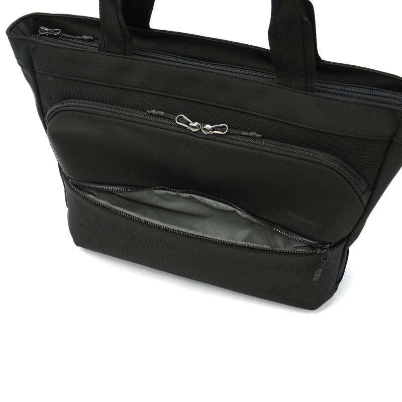 【正規品1年保証】 バーマス ビジネスバッグ メンズ レディース A4 B4 ファスナー付き BERMAS ビジネス 大きめ 軽量 軽い 通勤 ブランド ナイロン 横 ビジネストート 撥水 防水 CITYSCAPE 横型トート 60692