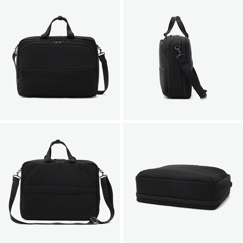 【正規品1年保証】 バーマス ブリーフケース メンズ レディース 大容量 ナイロン ダブルファスナー BERMAS ビジネス ビジネスバッグ 軽量 軽い 2WAY 撥水 防水 A4 B4 CITYSCAPE オーバーナイターブリーフ 60693