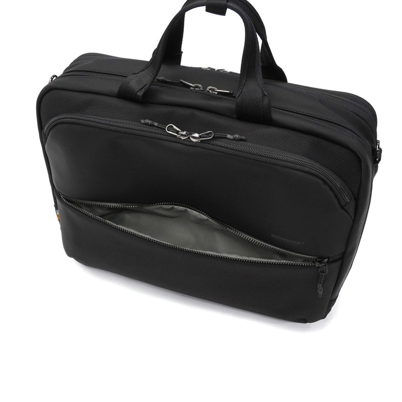 【正規品1年保証】 バーマス ブリーフケース メンズ レディース 大容量 ナイロン ダブルファスナー BERMAS ビジネス ビジネスバッグ 軽量 軽い 2WAY 撥水 防水 A4 B4 CITYSCAPE オーバーナイターブリーフ 60693