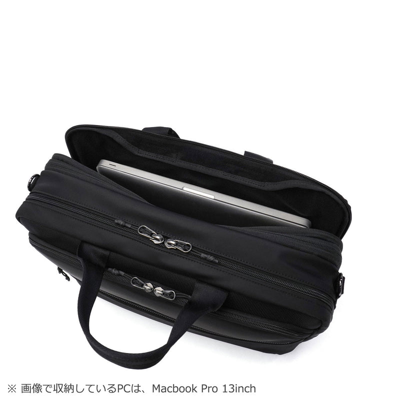 【正規品1年保証】 バーマス ブリーフケース メンズ レディース 大容量 ナイロン ダブルファスナー BERMAS ビジネス ビジネスバッグ 軽量 軽い 2WAY 撥水 防水 A4 B4 CITYSCAPE オーバーナイターブリーフ 60693