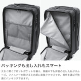 【正規品1年保証】 バーマス スーツケース 機内持ち込み フロントオープン BERMAS ビジネス 軽量 かわいい 静音 キャスター TSロック ストッパー 3～4泊 37L 50cm TRAVEL SMART フロントオープンファスナー 60550