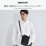 【正規品1年保証】 バーマス ショルダーバッグ メンズ レディース 軽量 小さめ 斜めがけ 大人 ブランド BERMAS ショルダー 撥水 防汚性 耐久性 コンパクト シンプル BAUEIV 縦型ミニショルダー 60677