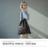Beautiful People Tote Bag for Women Men Large A4 Beautiful People Bag Tote Lightweight Drawstring Bag Sub Bag Stylish Drawstring Bag Large Size Adult Embroidery Cotton B.PPL Gathering Tote Bag 612012