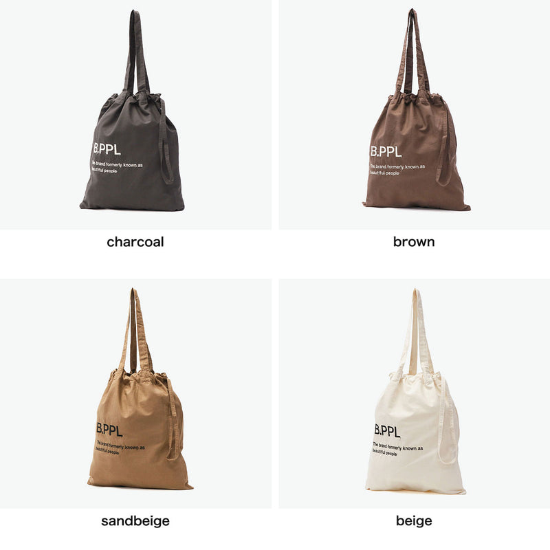 Beautiful People Tote Bag for Women Men Large A4 Beautiful People Bag Tote Lightweight Drawstring Bag Sub Bag Stylish Drawstring Bag Large Size Adult Embroidery Cotton B.PPL Gathering Tote Bag 612012
