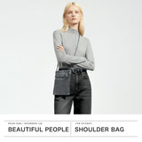 ビューティフルピープル ショルダーバッグ レディース メンズ ブランド 軽量 小さめ beautiful people デニム バッグ ショルダー 斜めがけ 大人 おしゃれ かわいい A5 excerption denim bleached sacoche 511981
