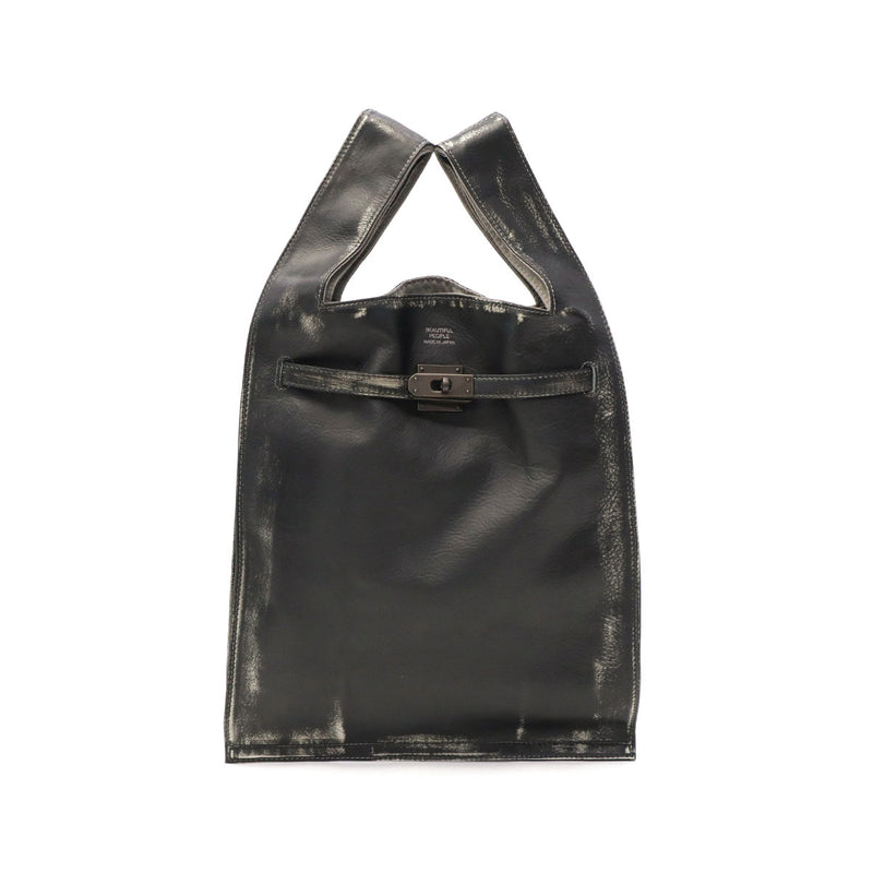 ビューティフルピープル トートバッグ レディース beautiful people ブランド 革 本革 牛革 レザー 軽量 軽い 縦 縦型 シンプル おしゃれ ビンテージ風 1点物 日本製 A4 vintage large market bag 511955