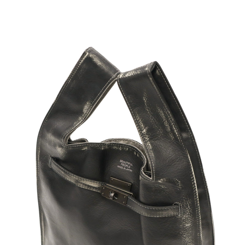 ビューティフルピープル トートバッグ レディース beautiful people ブランド 革 本革 牛革 レザー 軽量 軽い 縦 縦型 シンプル おしゃれ ビンテージ風 1点物 日本製 A4 vintage large market bag 511955