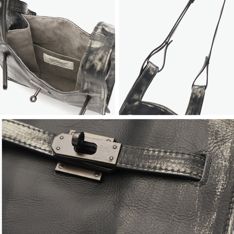 ビューティフルピープル ショルダーバッグ レディース beautiful people 小さめ 斜めがけ ブランド 革 レザー 斜めがけバッグ トート 軽量 マーケットバッグ ミニショルダー 日本製 2WAY vintage market shoulder bag 511954