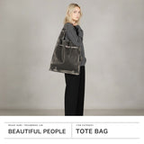 ビューティフルピープル トートバッグ レディース beautiful people バッグ ブランド 革 本革 牛革 レザー 軽量 軽い 縦型 トート おしゃれ 大人 ビンテージ風 日本製 A4 vintage xlarge bag 511956