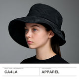 CA4LA ハット レディース カシラ 帽子 バケットハット カジュアル UV 日焼け防止 リボン UVカット おしゃれ かわいい 大人 ブランド 春 夏 ガーリー 上品 きれいめ 女性 大人可愛い 日本製 LEAF KTZ-02585