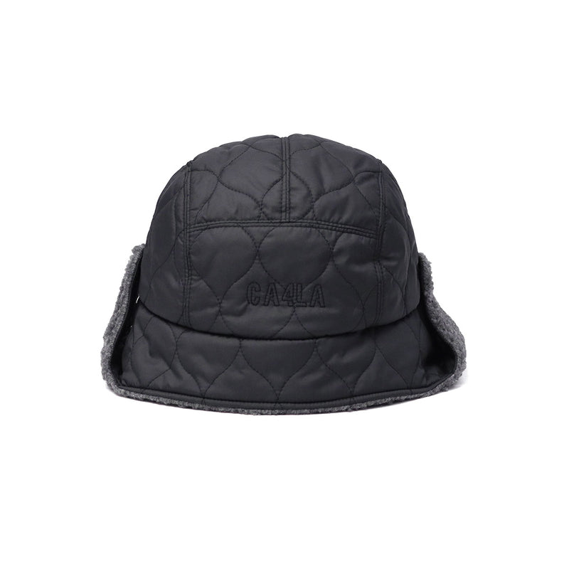 CA4LA ハット メンズ レディース 秋冬 カシラ 帽子 ブランド フライトキャップ 耳当て付き リバーシブル 耳あて シンプル カジュアル 防寒 撥水 キルティング ボア キルト 大人 日本製 HK FLAP JET HAT RV DOU02044