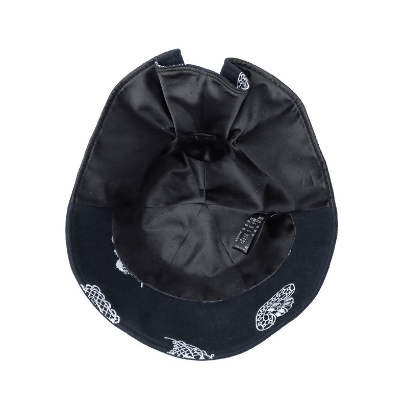 CA4LA ハット レディース 秋冬 秋 冬 カシラ 帽子 チューリップハット おしゃれ ブランド かわいい 可愛い レース モチーフ すずらん 花 刺繍 リボン ゴム フィット 日本製 LILY OF THE VALLEY KTZ02627