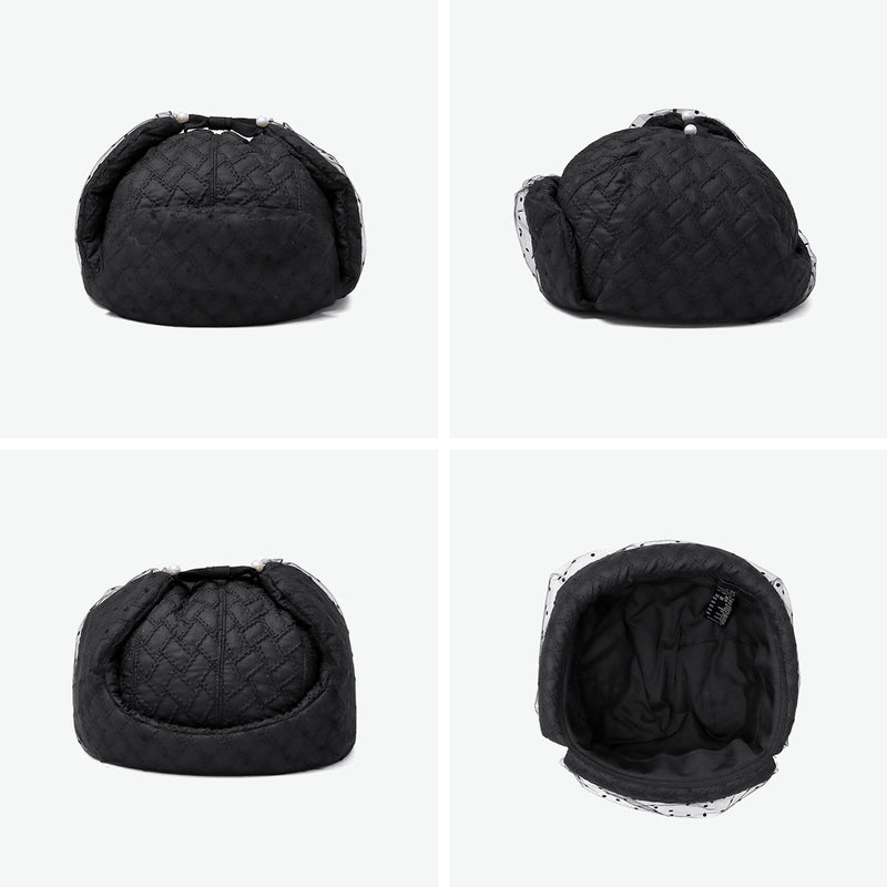 CA4LA 帽子 レディース 秋冬 秋 冬 カシラ ブランド おしゃれ 防寒 飛行帽 フライトキャップ イヤーフラップ チュール ドット リボン パール キルティング キルト ガーリー かわいい 日本製 NOSTALGIA KTZ02629