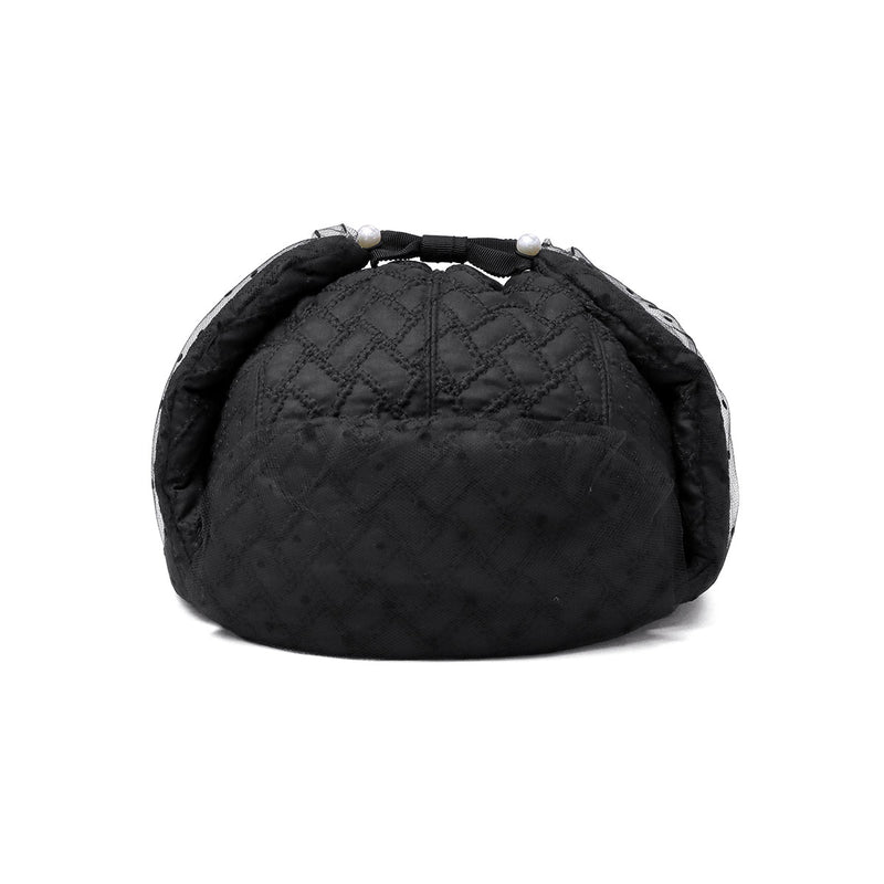 CA4LA 帽子 レディース 秋冬 秋 冬 カシラ ブランド おしゃれ 防寒 飛行帽 フライトキャップ イヤーフラップ チュール ドット リボン パール キルティング キルト ガーリー かわいい 日本製 NOSTALGIA KTZ02629