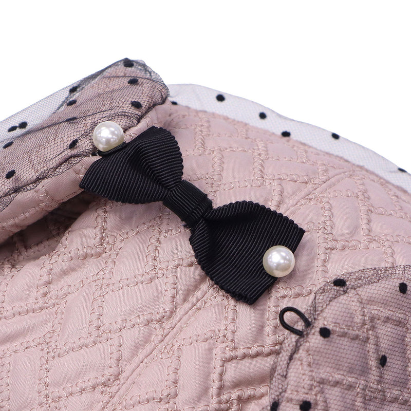 CA4LA 帽子 レディース 秋冬 秋 冬 カシラ ブランド おしゃれ 防寒 飛行帽 フライトキャップ イヤーフラップ チュール ドット リボン パール キルティング キルト ガーリー かわいい 日本製 NOSTALGIA KTZ02629