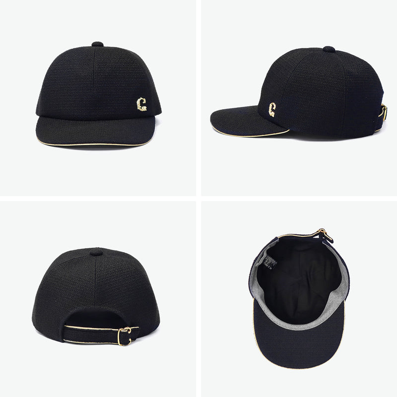 CA4LA キャップ レディース 深め カシラ 帽子 ブランド おしゃれ かわいい 可愛い つば 長め カジュアル きれいめ パイピング ゴールド ワンポイント 女性 大人 日焼け対策 6パネル 日本製 HK CAP7 KTZ02645