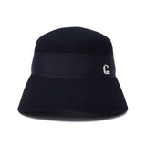 CA4LA ハット レディース 秋冬 秋 冬 カシラ 帽子 深め おしゃれ ブランド クロッシェ ウール フェルト ダウンブリム 長め リボン 上品 ワンポイント きれいめ かわいい クラシカル 日本製 CAMILA6 KTZ02648