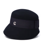 CA4LA ハット レディース 秋冬 秋 冬 カシラ 帽子 深め おしゃれ ブランド クロッシェ ウール フェルト ダウンブリム 長め リボン 上品 ワンポイント きれいめ かわいい クラシカル 日本製 CAMILA6 KTZ02648