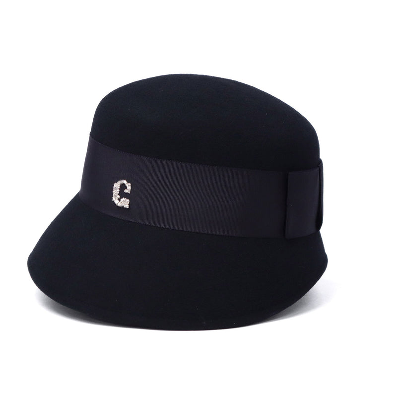 CA4LA ハット レディース 秋冬 秋 冬 カシラ 帽子 深め おしゃれ ブランド クロッシェ ウール フェルト ダウンブリム 長め リボン 上品 ワンポイント きれいめ かわいい クラシカル 日本製 CAMILA6 KTZ02648