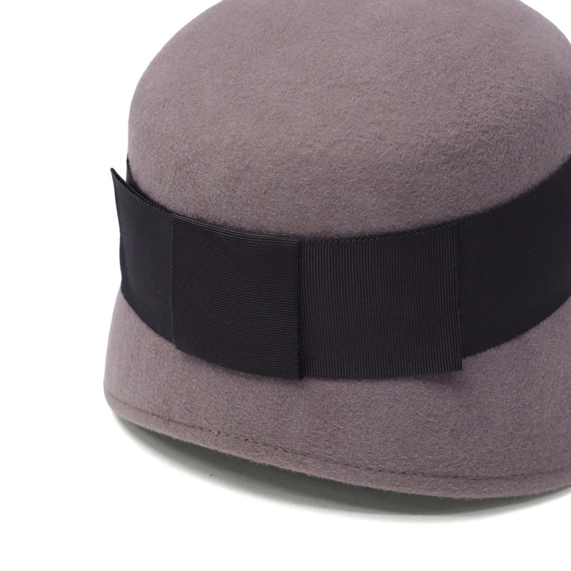 CA4LA ハット レディース 秋冬 秋 冬 カシラ 帽子 深め おしゃれ ブランド クロッシェ ウール フェルト ダウンブリム 長め リボン 上品 ワンポイント きれいめ かわいい クラシカル 日本製 CAMILA6 KTZ02648