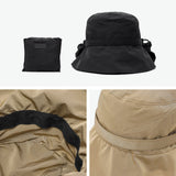 CA4LA 帽子 ハット レディース つば広 洗濯機 カシラ ブランド おしゃれ UVカット 遮光 遮熱 撥水 防風 日よけ 日本製 秋 冬 可愛い リボン 手洗い 洗濯可 ポケッタブル フード ナイロン CLARISSE SHK01256