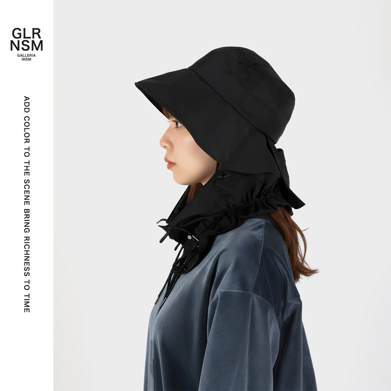 CA4LA 帽子 ハット レディース つば広 洗濯機 カシラ ブランド おしゃれ UVカット 遮光 遮熱 撥水 防風 日よけ 日本製 秋 冬 可愛い リボン 手洗い 洗濯可 ポケッタブル フード ナイロン CLARISSE SHK01256