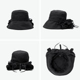 CA4LA 帽子 ハット レディース つば広 洗濯機 カシラ ブランド おしゃれ UVカット 遮光 遮熱 撥水 防風 日よけ 日本製 秋 冬 可愛い リボン 手洗い 洗濯可 ポケッタブル フード ナイロン CLARISSE SHK01256